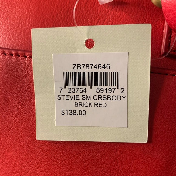 Fossil🌹Small Stevie Crossbody Brick Red - Picture 8 of 8